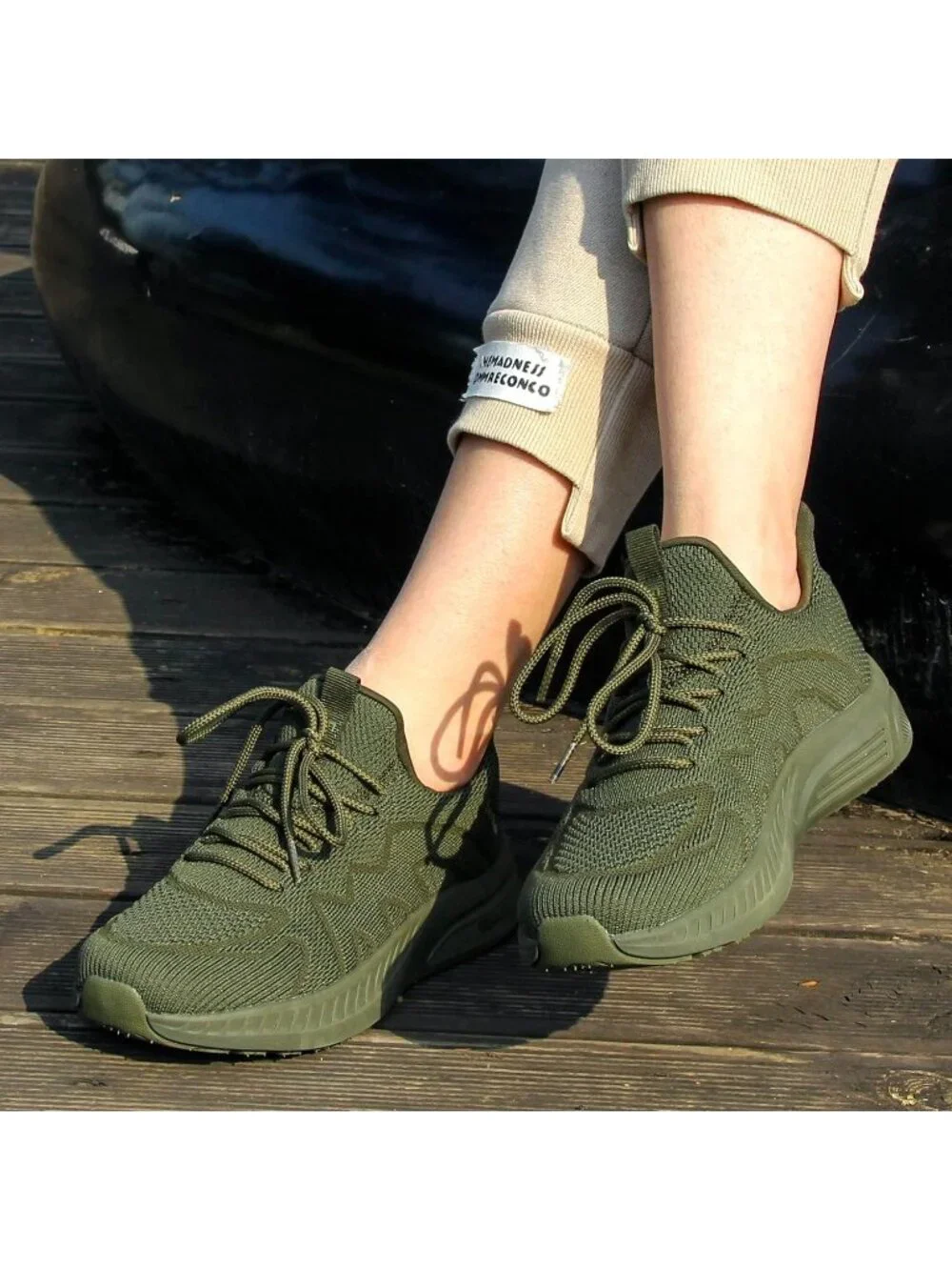 🆕Women's Army Green Running Shoes Non Slip Gym Tennis Walking Workout Sneakers